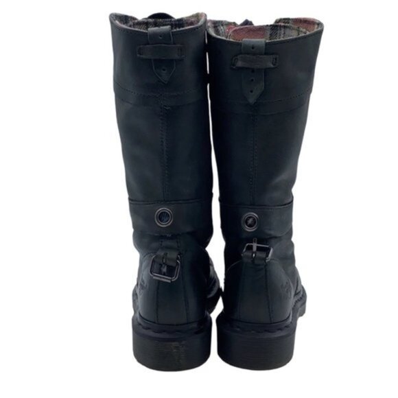 Dr. Martens Triumph Tall Lace Up Fold Over‎ Boot Pink Plaid Women Size 6 - Picture 6 of 10